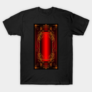 red ethnic oriental background design T-Shirt